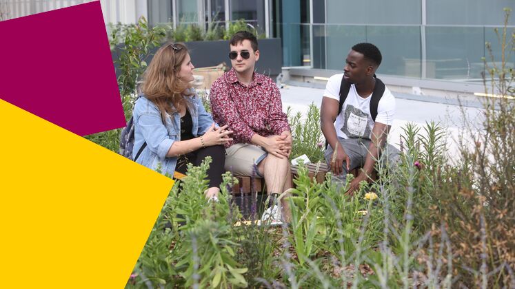 students-talking-outside